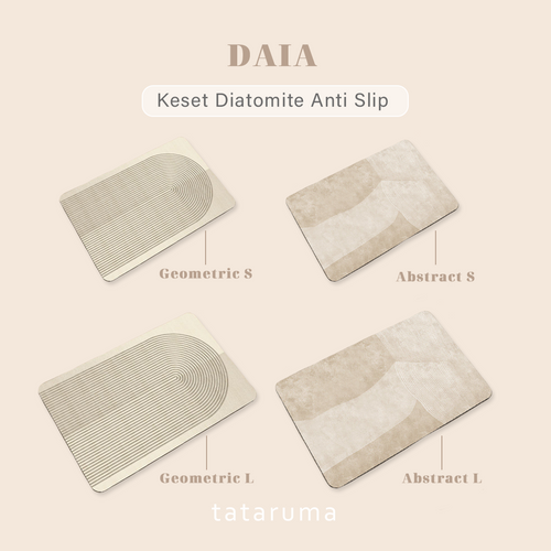 DAIA - Keset Penyerap Air Diatomite Kamar Mandi Dapur Lembut Anti Slip