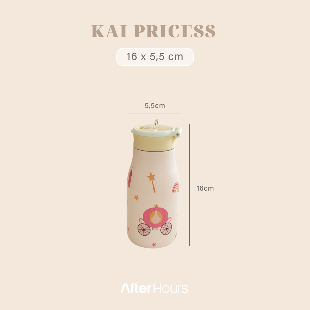 KAI - Tumbler Karakter 400ml School Kids Bottle Tempat Air Minum Anak SS 304 Kedap Anti Bocor Tahan Dingin 24 Jam Panas 12 Jam