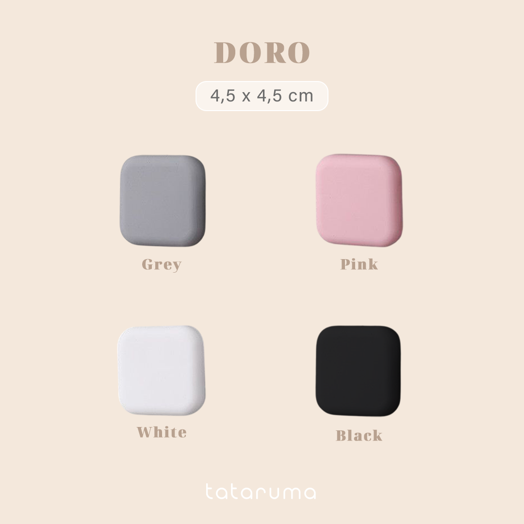 DORO - Door Stopper Bantalan Ganjal Pintu Pelindung Pengaman Pintu Dinding Tembok Lemari Karet Silikon