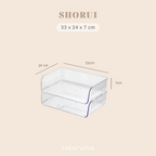 SHORUI - Stackable Storage Organizer 2 Tumpuk Tempat Dokumen Kertas Buku Alat Tulis Multifungsi Serbaguna