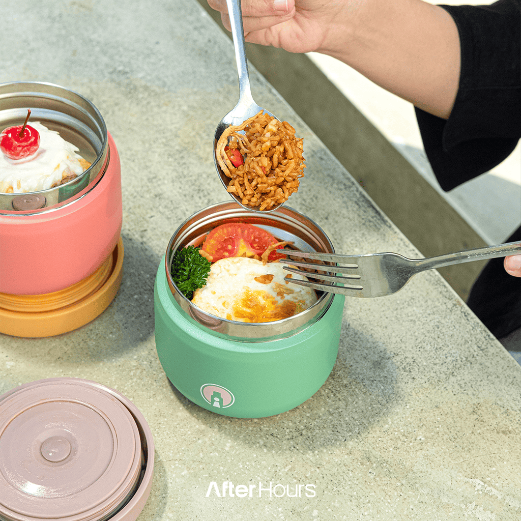 PORRI - Lunch Box Termos Tempat Makanan Sup Kuah 300ml Anti Bocor Tahan Dingin 12 Jam Panas 5 Jam TATARUMA