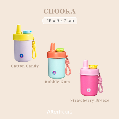 CHOOKA - Tumbler with Infuser & Handle 400ml SS 304 Kedap Anti Bocor Tahan Dingin 9 Jam Panas 4 Jam Grafir Nama Engrave TATARUMA