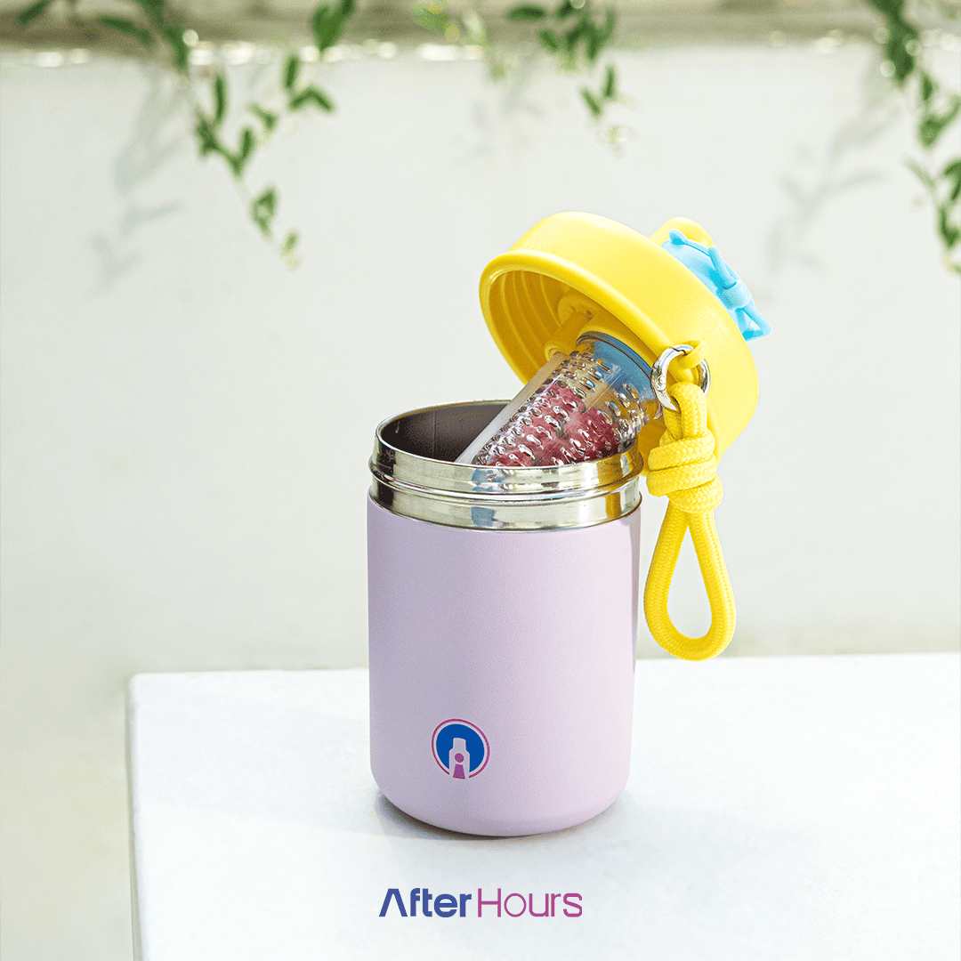 CHOOKA - Tumbler with Infuser & Handle 400ml SS 304 Kedap Anti Bocor Tahan Dingin 9 Jam Panas 4 Jam Grafir Nama Engrave TATARUMA
