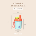 CHOOKA - Tumbler with Infuser & Handle 400ml SS 304 Kedap Anti Bocor Tahan Dingin 9 Jam Panas 4 Jam Grafir Nama Engrave TATARUMA