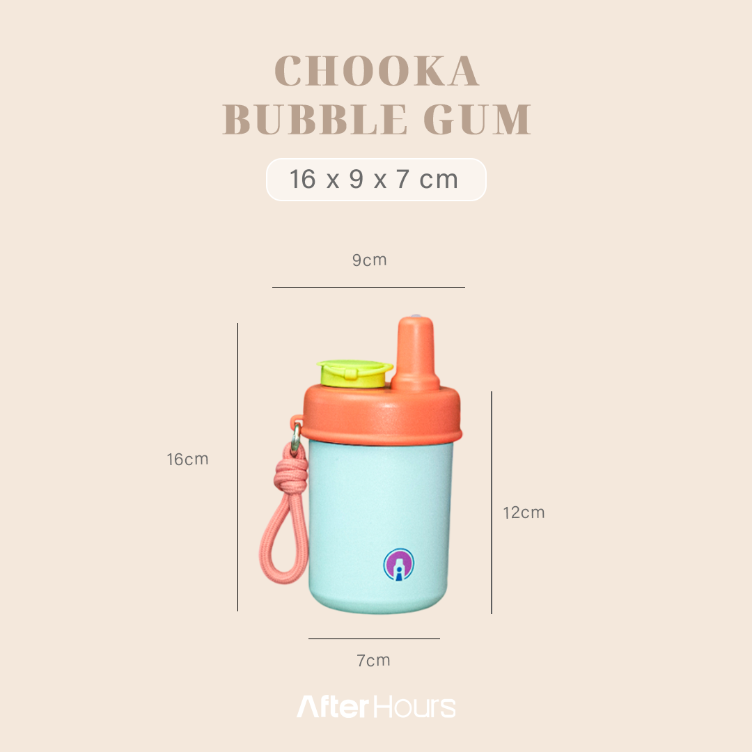 CHOOKA - Tumbler with Infuser & Handle 400ml SS 304 Kedap Anti Bocor Tahan Dingin 9 Jam Panas 4 Jam Grafir Nama Engrave TATARUMA