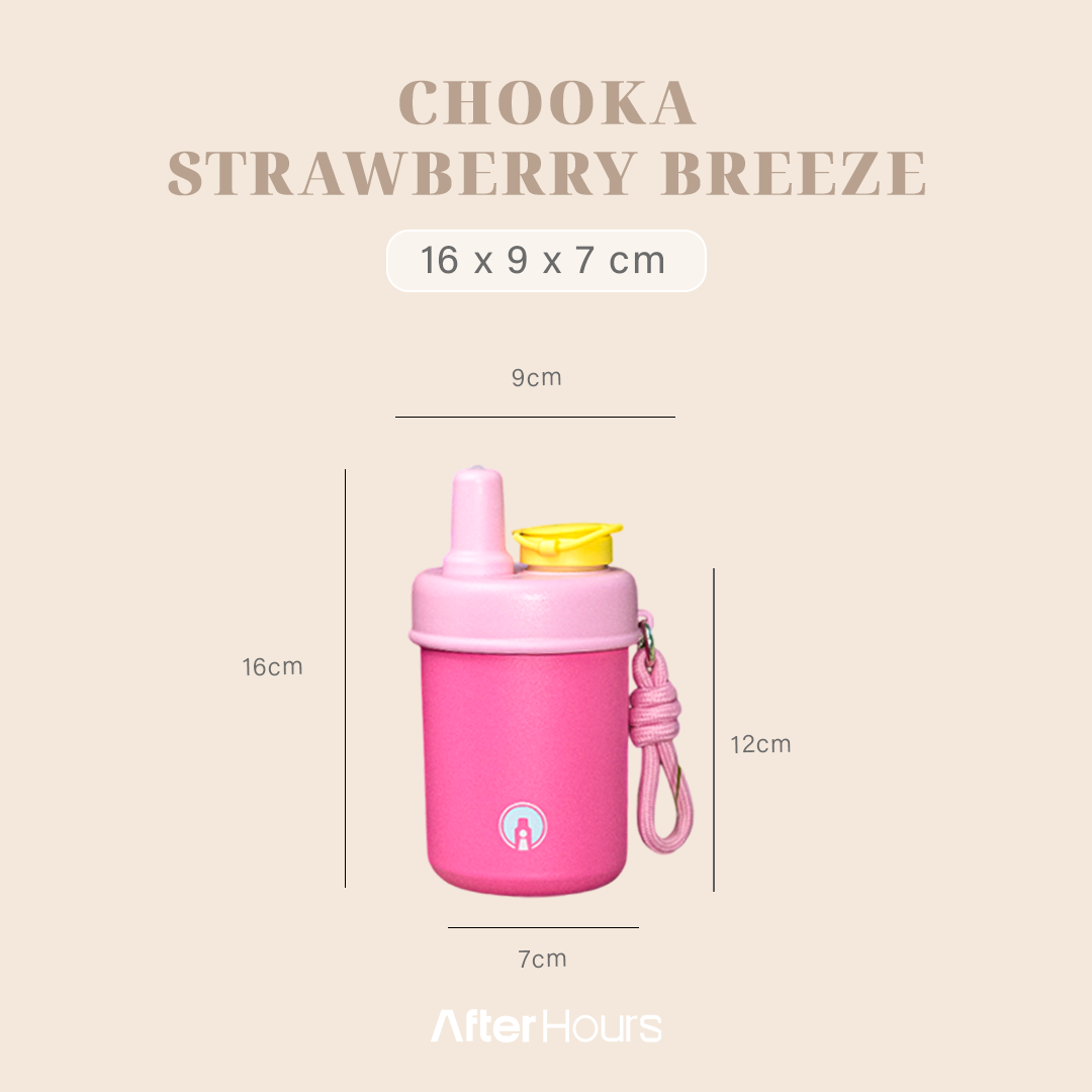 CHOOKA - Tumbler with Infuser & Handle 400ml SS 304 Kedap Anti Bocor Tahan Dingin 9 Jam Panas 4 Jam Grafir Nama Engrave TATARUMA