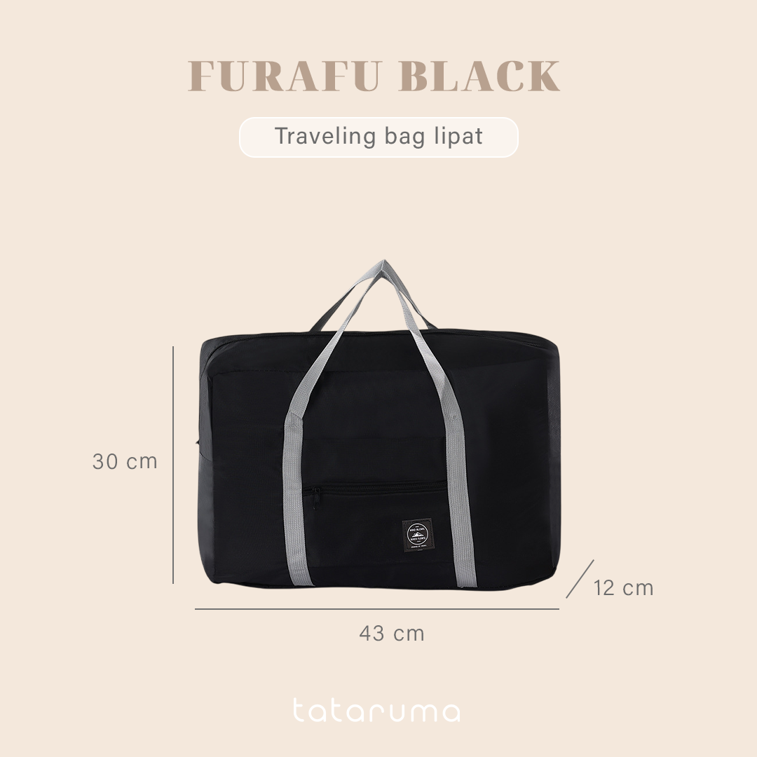 FURAFU - Tas Traveling Baju Pakaian Koper Lipat Jumbo Multifungsi Tahan Air