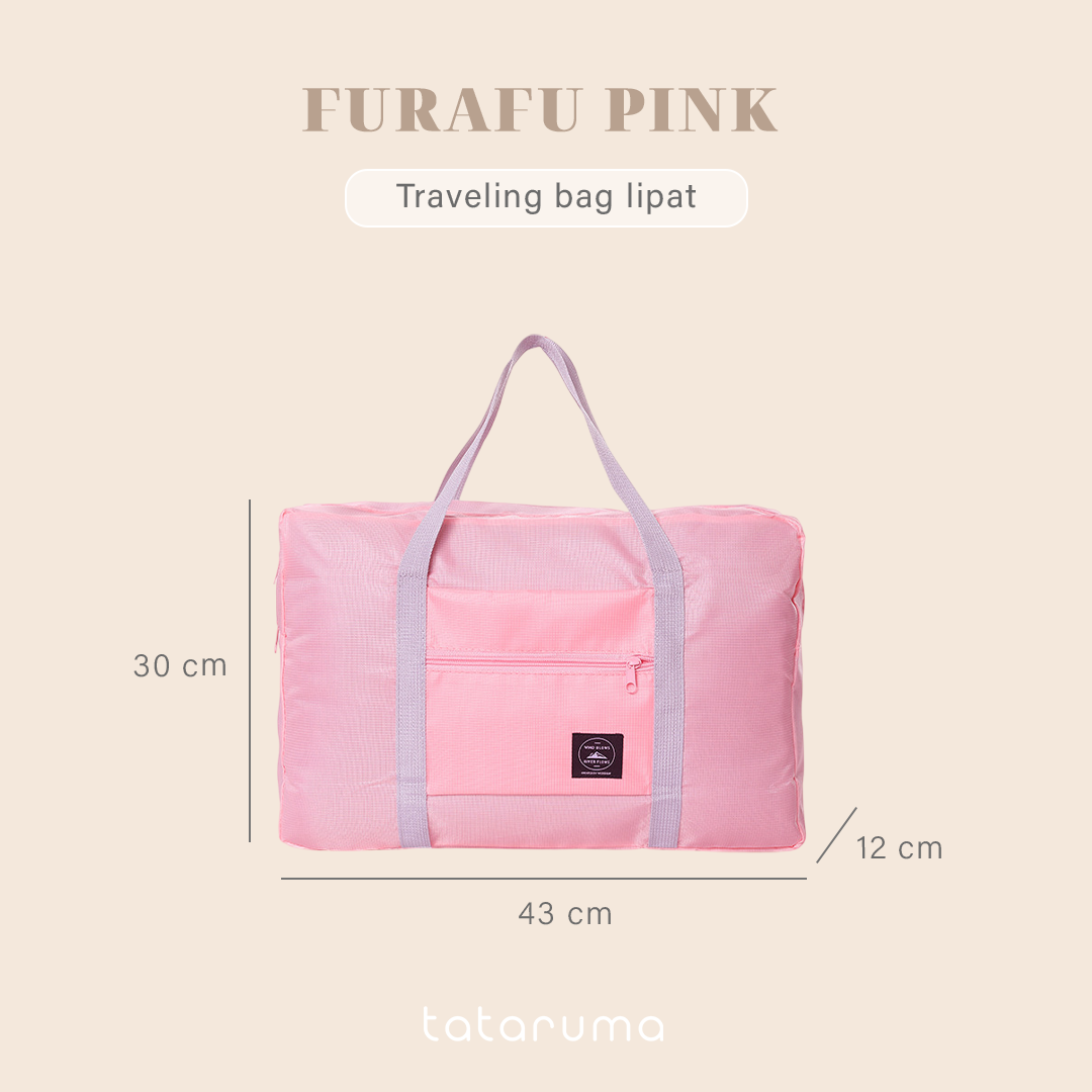 FURAFU - Tas Traveling Baju Pakaian Koper Lipat Jumbo Multifungsi Tahan Air