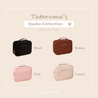 KYUBU - Pouch Tas Makeup Bersekat Tempat Kosmetik Toiletries Lightweight Travel Organizer Storage Cosmetic Bag