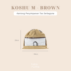 KOSHU BLUDRU - Organizer Tas Bludru Serut Transparan Kantong PVC Anti Debu Lembab