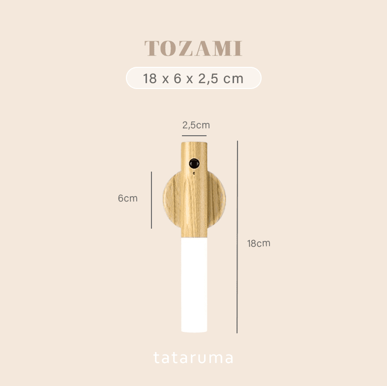 TOZAMI - Lampu Smart Sensor Light Motion Otomatis Dinding Tangga Kamar Estetik Chargeable