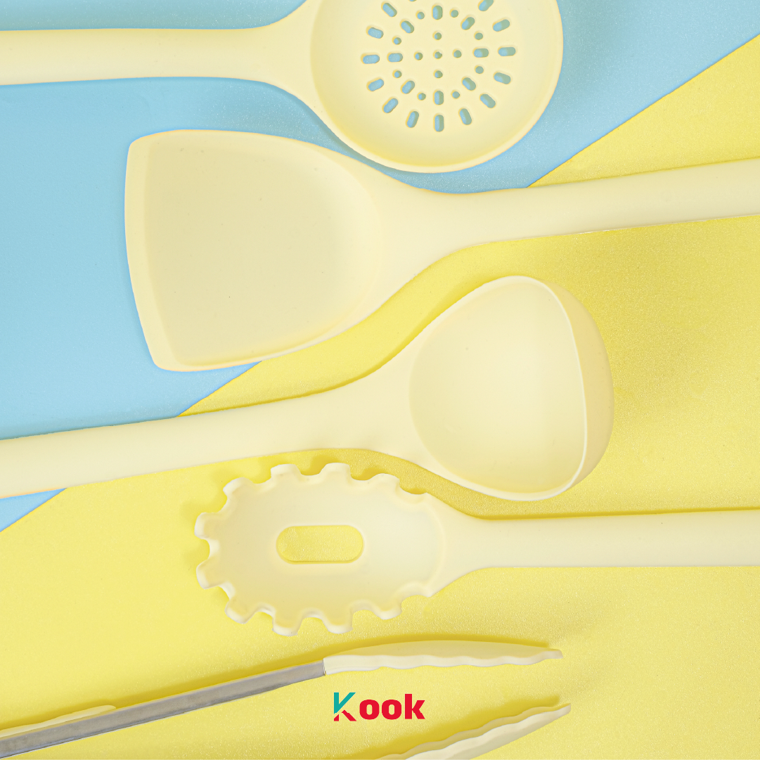 KOOK Kiora - Silicone Cooking Kitchen Utensil Set Peralatan Masak Silikon 5 PCS Food Grade BPA Free