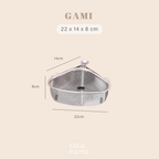 GAMI - Saringan Stainless Sink Wastafel Sudut Segitiga Gantung