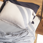SORA CALICO Jersey Bedding Set - 100% Organic Jersey Cotton Fitted Bed Sheet Pillow Case Bolster Sprei Sarung Bantal Guling Katun Seprei Kaus Lembut Hypoallergenic TATARUMA