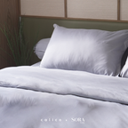 SORA CALICO Jersey Bedding Set - 100% Organic Jersey Cotton Fitted Bed Sheet Pillow Case Bolster Sprei Sarung Bantal Guling Katun Seprei Kaus Lembut Hypoallergenic TATARUMA