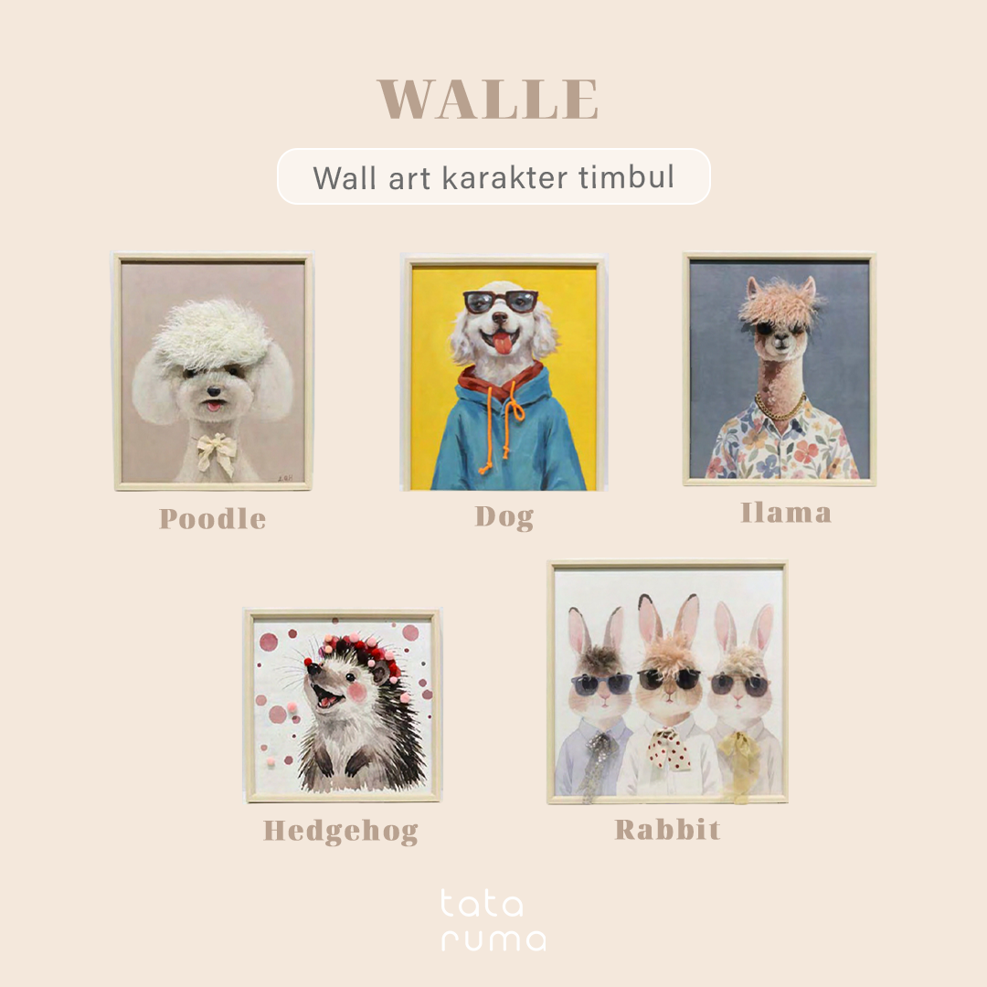WALLE - Wall Art Karakter Timbul Hiasan Dinding Tembok Gambar Lucu