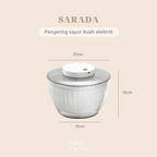 SARADA - Salad Spinner Bowl Peniris Pengering Putar Sayur Buah Elektrik