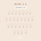 RUBY - Tumbler Botol Minum Charm Abjad Huruf Inisial A sampai Z Kupu-kupu Butterfly