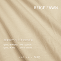 SORA CALICO Jersey Quilt Cover - 100% Organic Jersey Cotton Penutup Selimut Zipper Resleting Bertali Penutup Selimut Dalam Inner Duvet Bedcover Goose Feel Bulu Angsa Tebal Empuk Fluffy