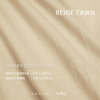 SORA CALICO Jersey Quilt Cover - 100% Organic Jersey Cotton Penutup Selimut Zipper Resleting Bertali Penutup Selimut Dalam Inner Duvet Bedcover Goose Feel Bulu Angsa Tebal Empuk Fluffy