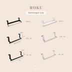ROKU STAINLESS - Gantungan Cantolan dengan Palang Stainless Gantung Lap Celemek Handuk Tissue