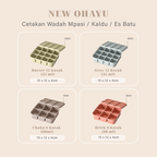 NEW OHAYU - Cetakan Wadah MPASI/Kaldu/Es Batu BPA FREE Sekat Food Prep Nasi Lauk Porsian  Silicone Tahan Panas Dingin