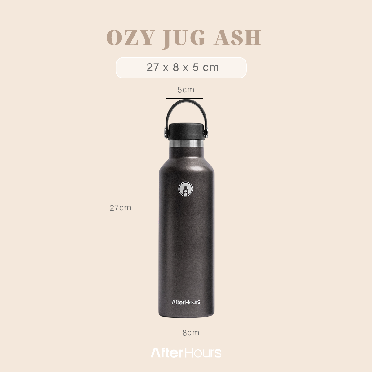 OZY - Tumbler Jug 800ml Stainless 304 Kedap Antibocor BPA Free Tahan Panas 12 Jam Dingin 14 Jam Botol Steel Vacuum Olahraga Daily