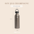 OZY - Tumbler Jug 800ml Stainless 304 Kedap Antibocor BPA Free Tahan Panas 12 Jam Dingin 14 Jam Botol Steel Vacuum Olahraga Daily