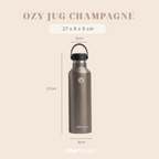 OZY - Tumbler Jug 800ml Stainless 304 Kedap Antibocor BPA Free Tahan Panas 12 Jam Dingin 14 Jam Botol Steel Vacuum Olahraga Daily