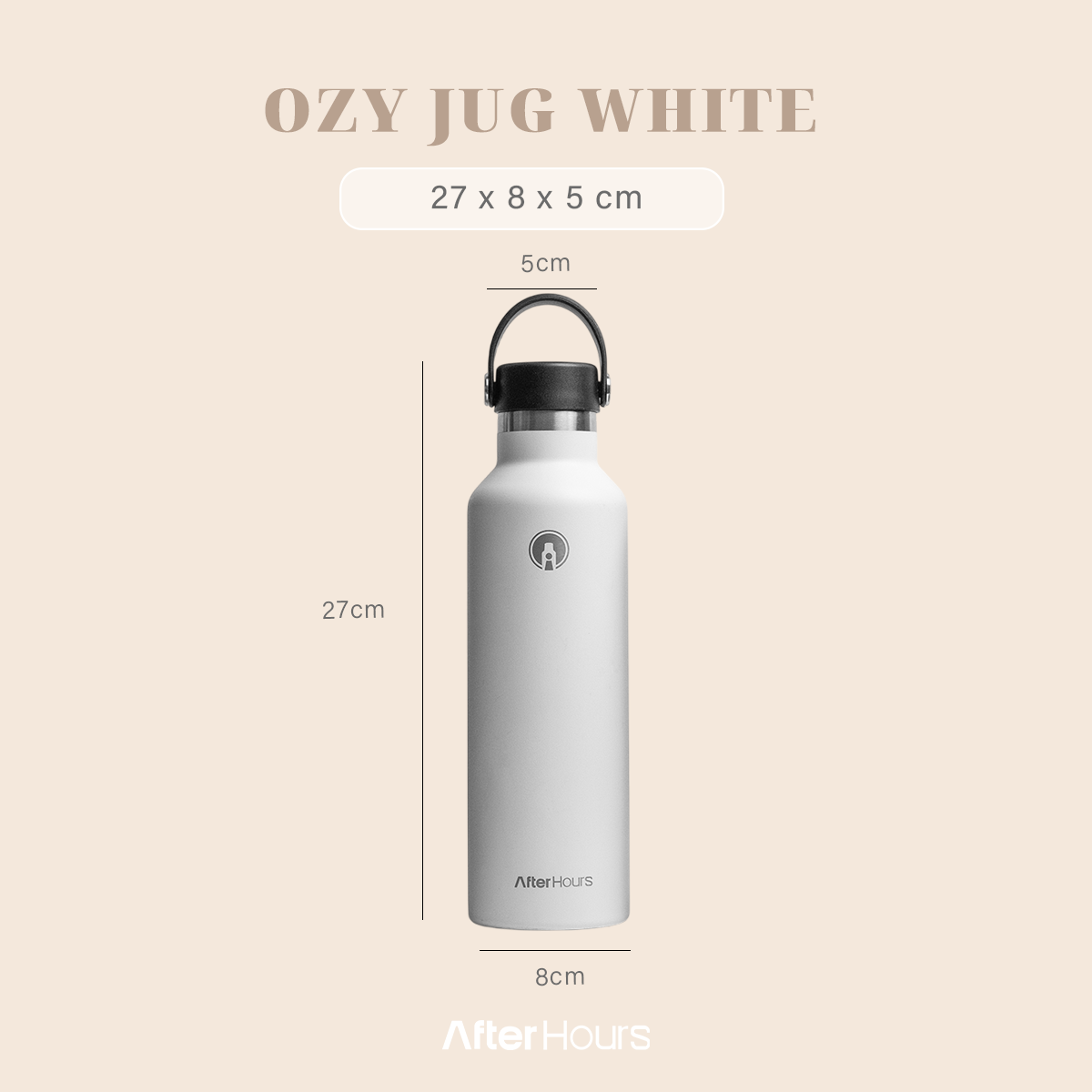 OZY - Tumbler Jug 800ml Stainless 304 Kedap Antibocor BPA Free Tahan Panas 12 Jam Dingin 14 Jam Botol Steel Vacuum Olahraga Daily