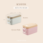 KYOTO - Lunch Box Stainless 2 Tingkat Kedap Udara