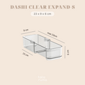 DASHI EXPAND CLEAR - Drawers Organizer Adjustable Kotak Penyimpanan Laci Panjang Pendek Bisa Diatur Pembatas Divider
