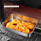 SUTEN - Food Box Storage Stainless Steel 304 Penyimpanan Makanan Kulkas dengan Penutup