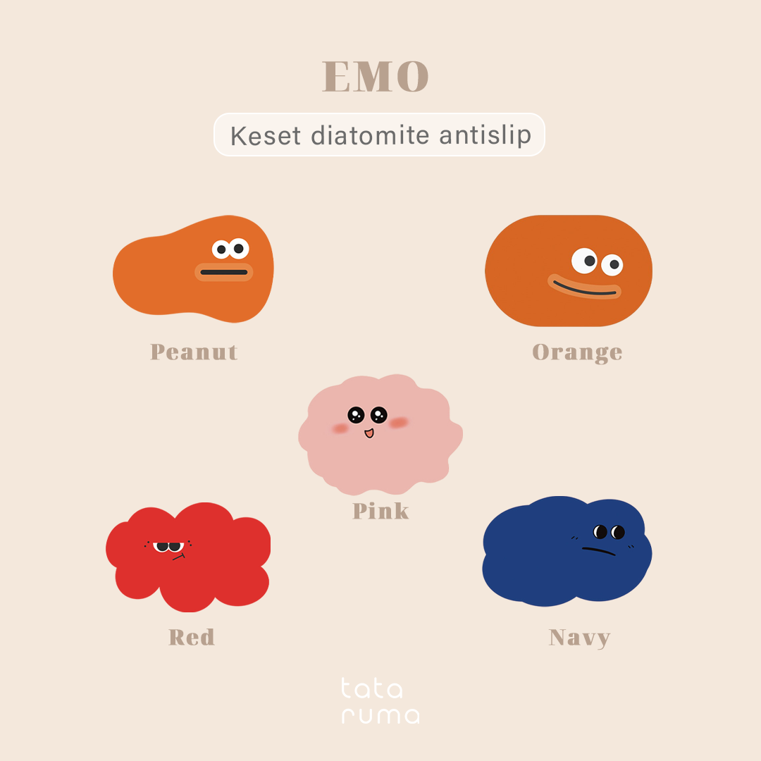 EMO - Keset Penyerap Air Diatomite Kamar Mandi Dapur Lembut Anti Slip