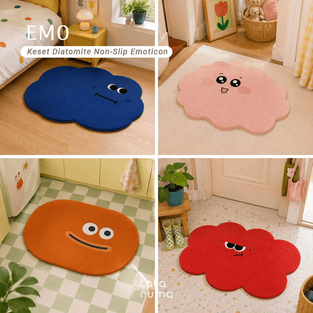 EMO - Keset Penyerap Air Diatomite Kamar Mandi Dapur Lembut Anti Slip
