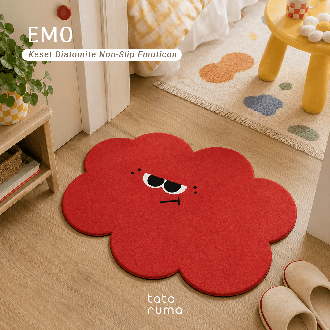 EMO - Keset Penyerap Air Diatomite Kamar Mandi Dapur Lembut Anti Slip