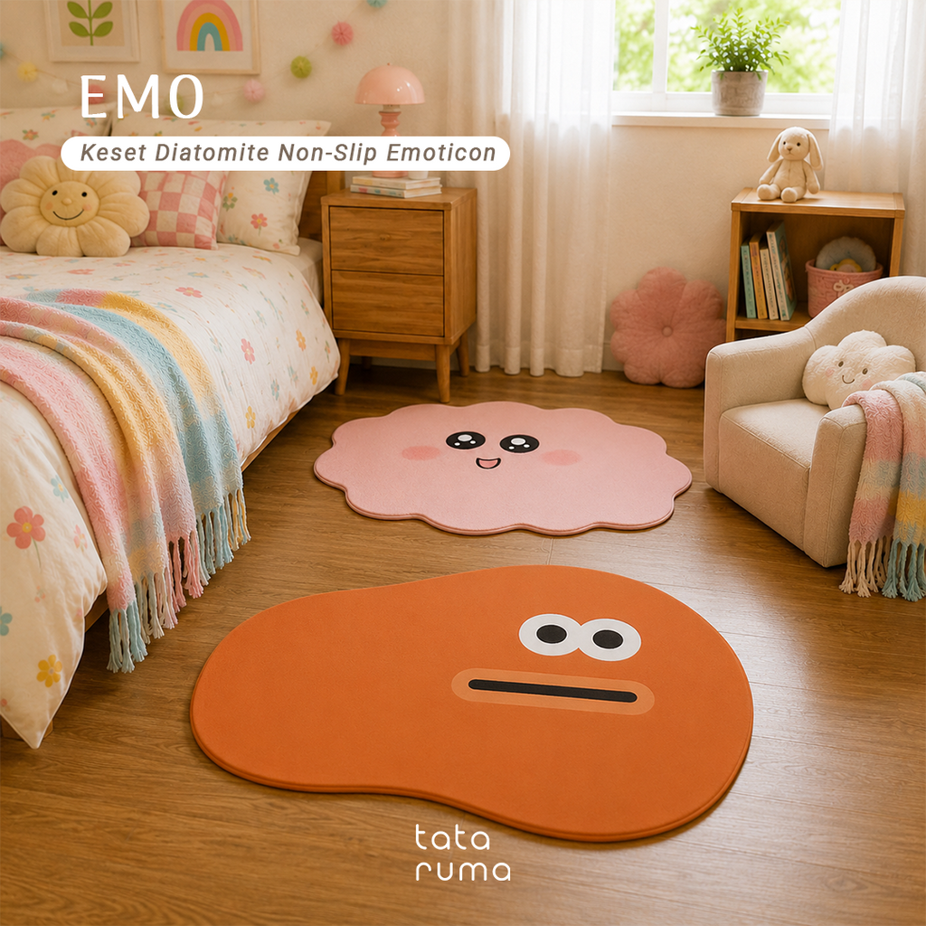 EMO - Keset Penyerap Air Diatomite Kamar Mandi Dapur Lembut Anti Slip