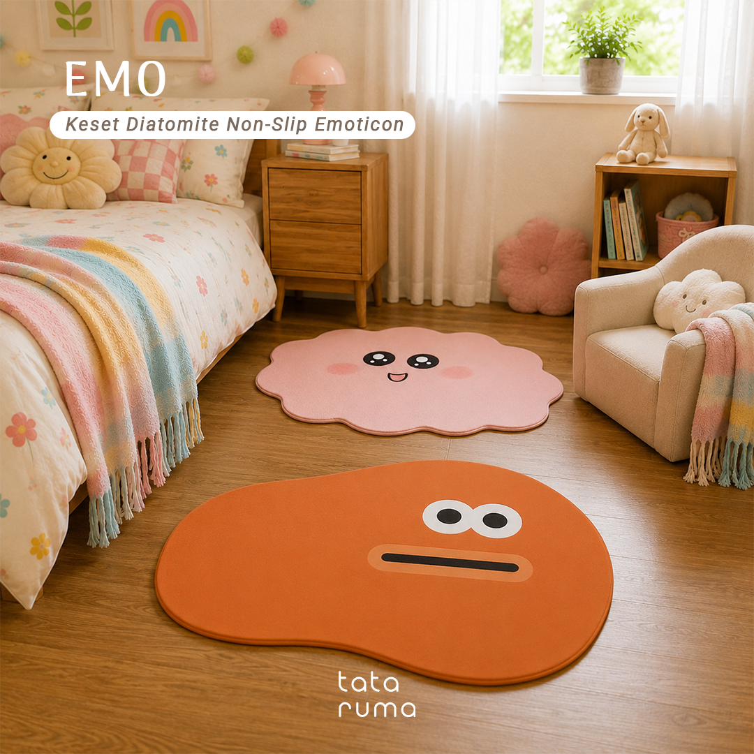 EMO - Keset Penyerap Air Diatomite Kamar Mandi Dapur Lembut Anti Slip