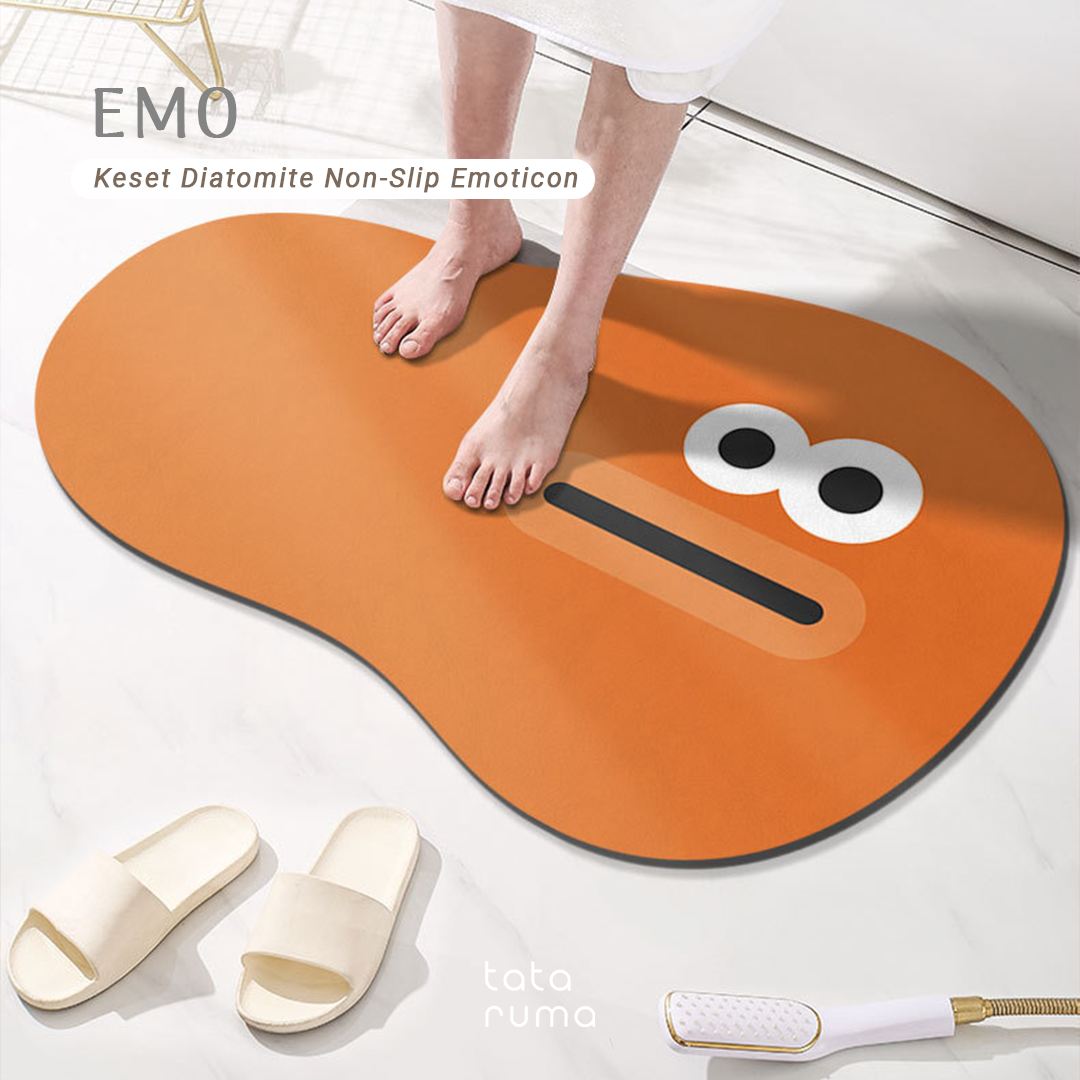 EMO - Keset Penyerap Air Diatomite Kamar Mandi Dapur Lembut Anti Slip