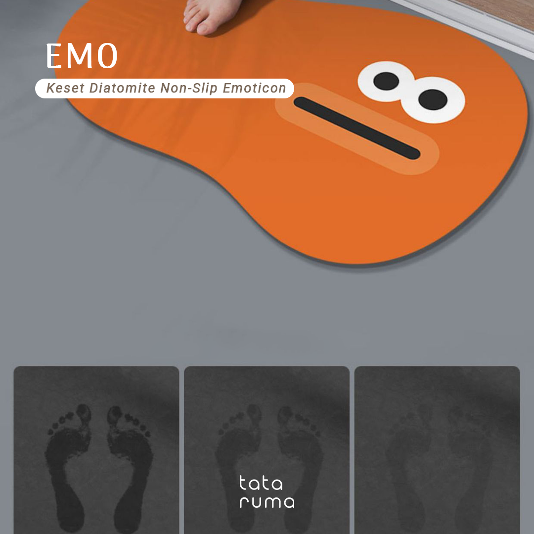 EMO - Keset Penyerap Air Diatomite Kamar Mandi Dapur Lembut Anti Slip