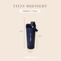 FITZY - Protein Shaker Stainless 304 Kedap Antibocor 500ml Tahan Panas 12 Jam Dingin 24 Jam Botol Steel Vacuum AFTER HOURS