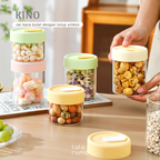 KINO - Wadah Kaca Borosilikat Jar Kaca Mpasi Kaldu Anak Simpan Makanan dan lainnya