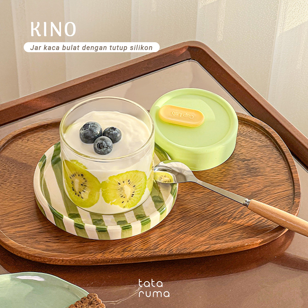 KINO - Wadah Kaca Borosilikat Jar Kaca Mpasi Kaldu Anak Simpan Makanan dan lainnya