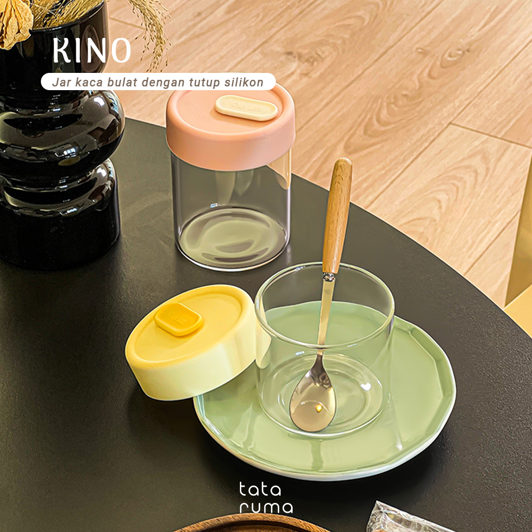 KINO - Wadah Kaca Borosilikat Jar Kaca Mpasi Kaldu Anak Simpan Makanan dan lainnya