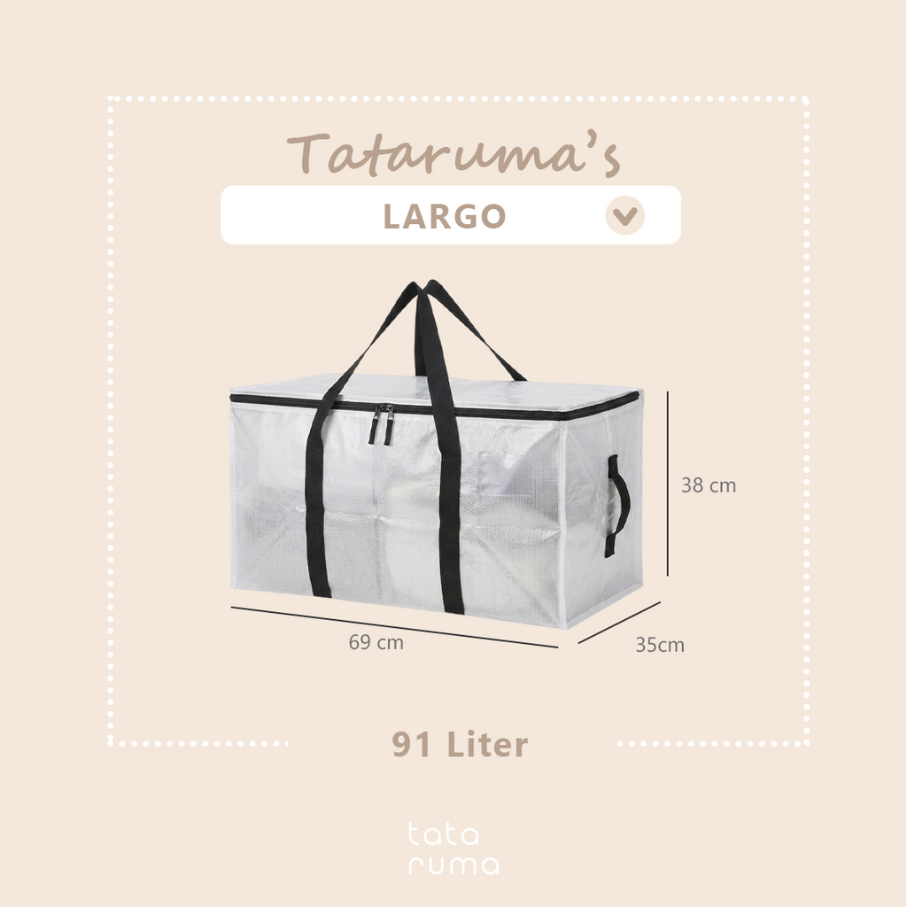 LARGO - Universal Transparent Storage Bag Tas Selimut Bedcover Baju Besar Jinjing