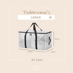 LARGO - Universal Transparent Storage Bag Tas Selimut Bedcover Baju Besar Jinjing
