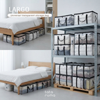 LARGO - Universal Transparent Storage Bag Tas Selimut Bedcover Baju Besar Jinjing