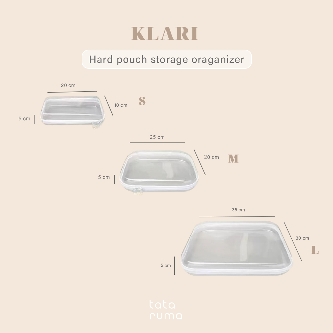 KLARI - Hard Pouch Storage Organizer Multifungsi Penyimpanan Serbaguna