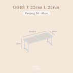 GORI - Rak Sekat Lemari Baju Penyimpanan Serbaguna Partisi Adjustable dan Stackable