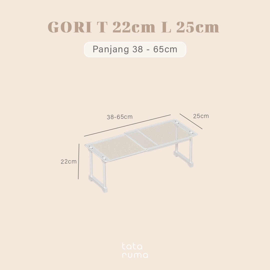 GORI - Rak Sekat Lemari Baju Penyimpanan Serbaguna Partisi Adjustable dan Stackable